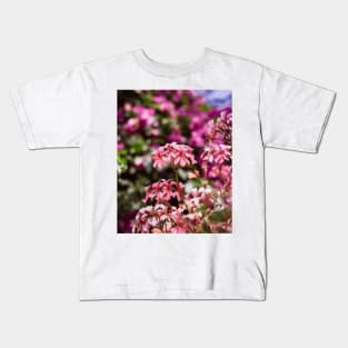 Pink Flowers Kids T-Shirt